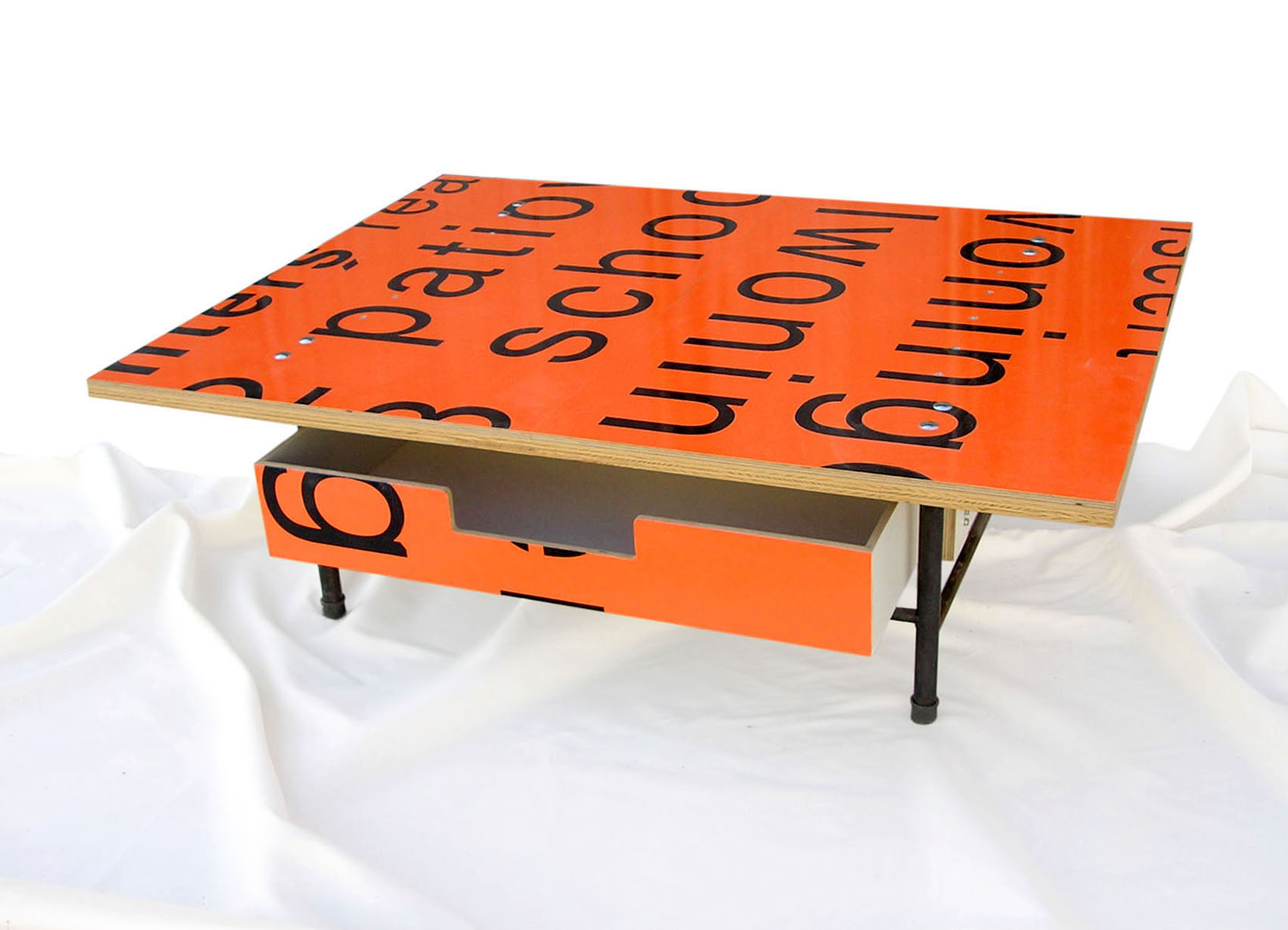 Orange coffee table